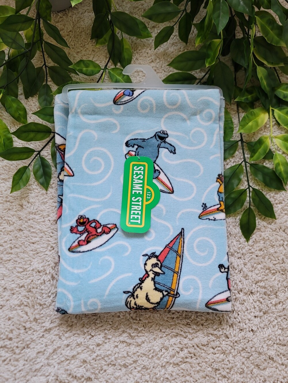 Kids Sesame Street Beach Towel (28" × 58")